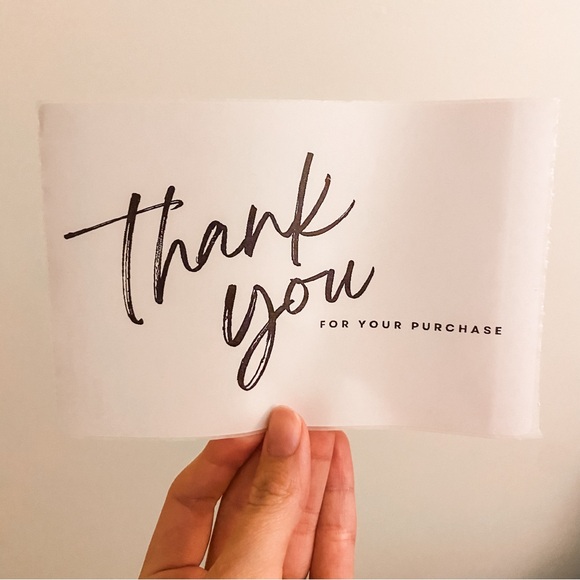 50 Large Thank You For Your Purchase Stickers For Small Business & Resellers - Picture 7 of 7